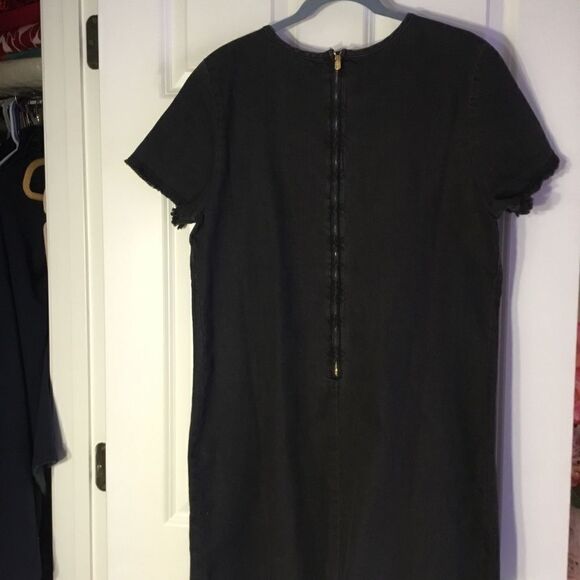NWOT. Dark Black Denim Dress Size 14 - Picture 3 of 9